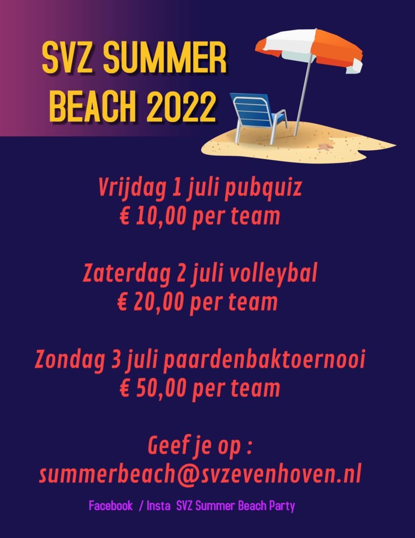 Aanmelden Summer Beach 2022