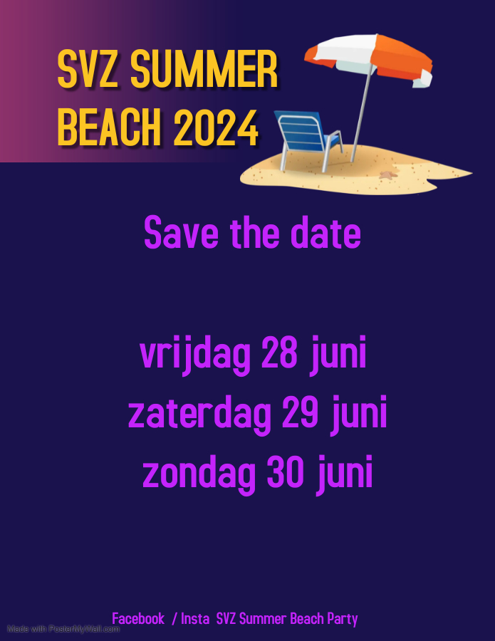 SVZ Summer Beach 2024 van 28 t/m 30 juni