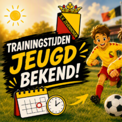 Trainingstijden jeugd seizoen 2026/2027
